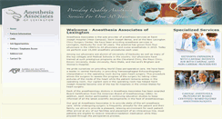 Desktop Screenshot of anesthesiaassociatesoflexington.com