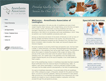 Tablet Screenshot of anesthesiaassociatesoflexington.com